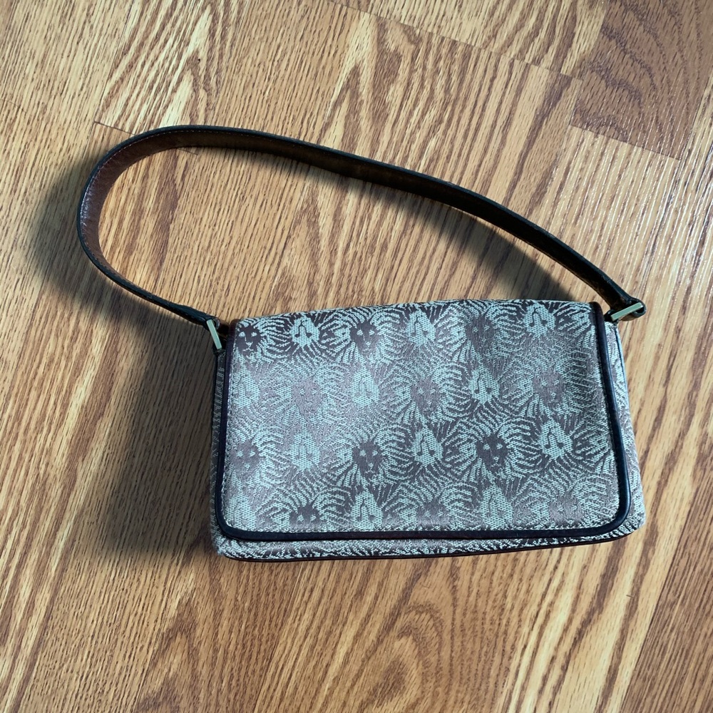 Anne Klein Lion Fabric Clutch EUC